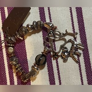 New Boutique brand Rain man’s best friend metal work bracelet